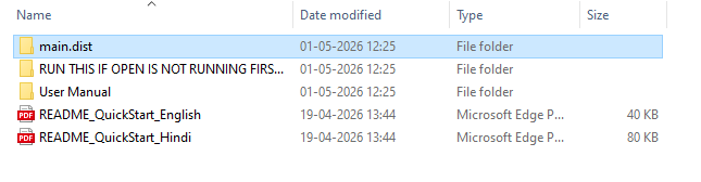 Open main.dist folder